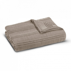 Плед вязвный 130х170 Molly Throw warm grey (дым) от L'appartement