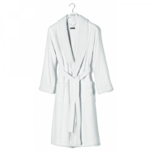 Халат махровый Hamam Galata Organic Contrast white белый