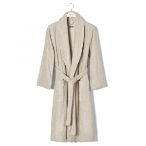 Халат женский махровый Hamam Grain linen льняной