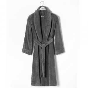 Халат махровый Hamam Pera  dark grey тёмно-серый