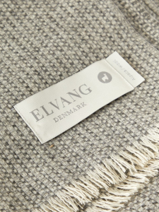 Плед 130x190 Elvang Bricks (white/light grey/grey)