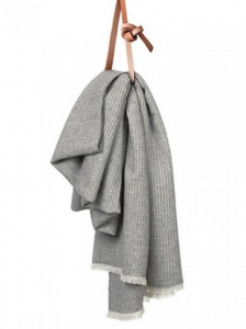 Плед 130x190 Elvang Bricks (white/light grey/grey)