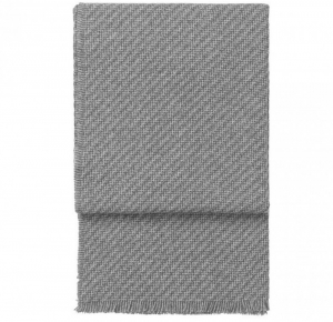 Плед 130x190 Elvang DIAGONAL grey/light grey