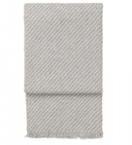 Плед 130x190 Elvang DIAGONAL white/light grey