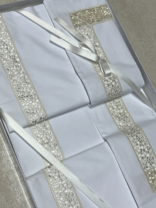 Постельное белье итальянское евро DOUBLE 220x200 white/white от Emozioni 