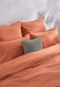 Постельное белье евро Urban, хлопок stone whashed, терракотовый от Luxberry