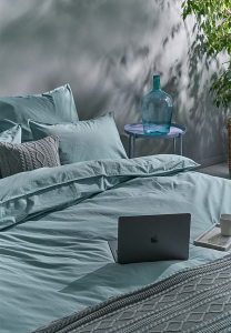 Постельное белье евро Urban, хлопок stone whashed, морская волна от Luxberry