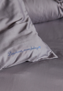 Постельное белье евро DAILY BEDDING стальной от Luxberry