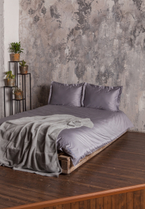 Постельное белье евро DAILY BEDDING стальной от Luxberry