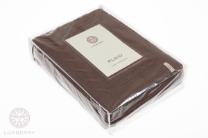 Плед 220x240 Imperio 233 коричневая замша от Luxberry