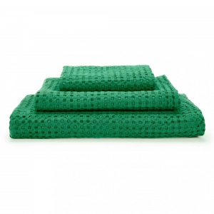 Полотенце вафельное из длинновоокнистого хлопка Giza Pousada Emerald 230 30х30 от Abyss&Habidecor