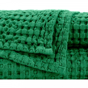 Полотенце вафельное из длинновоокнистого хлопка Giza Pousada Emerald 230 30х30 от Abyss&Habidecor