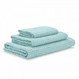 Полотенце вафельное из длинновоокнистого хлопка Giza Pousada Ice 235 30х30 от Abyss&Habidecor