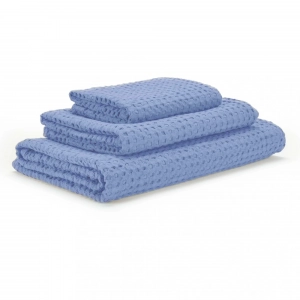 Полотенце вафельное из длинновоокнистого хлопка Giza Pousada Powder Blue 330 30х30 от Abyss&Habidecor