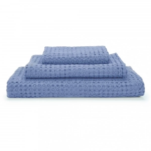 Полотенце вафельное из длинновоокнистого хлопка Giza Pousada Powder Blue 330 30х30 от Abyss&Habidecor