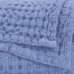 Полотенце вафельное из длинновоокнистого хлопка Giza Pousada Powder Blue 330 30х30 от Abyss&Habidecor