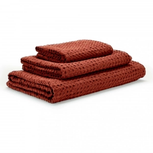 Полотенце вафельное из длинновоокнистого хлопка Giza Pousada Chili 638 100х150 от Abyss&Habidecor