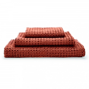 Полотенце вафельное из длинновоокнистого хлопка Giza Pousada Chili 638 30х30 от Abyss&Habidecor