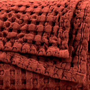 Полотенце вафельное из длинновоокнистого хлопка Giza Pousada Chili 638 30х30 от Abyss&Habidecor