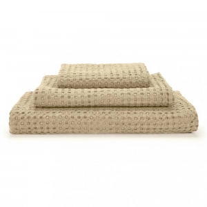 Полотенце вафельное из длинновоокнистого хлопка Giza Pousada Sand 714 100х150 от Abyss&Habidecor