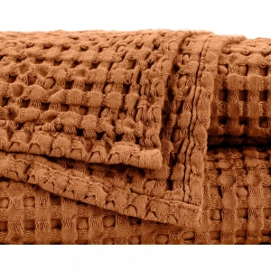 Полотенце вафельное из длинновоокнистого хлопка Giza Pousada Caramel 737 30х30 от Abyss&Habidecor
