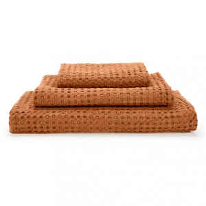 Полотенце вафельное из длинновоокнистого хлопка Giza Pousada Caramel 737 30х30 от Abyss&Habidecor