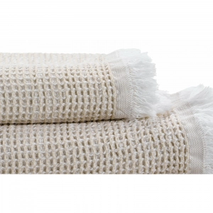 Полотенце вафельное из длинновоокнистого хлопка Giza Bees Linen 770 100х150 от Abyss&Habidecor