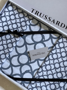 Элитное постельное белье CONTEMPORARY LOGO blue евро от Trussardi