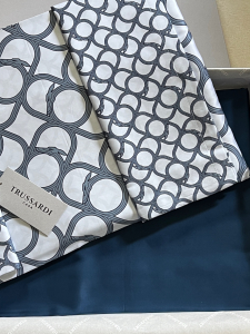 Элитное постельное белье CONTEMPORARY LOGO blue евро от Trussardi