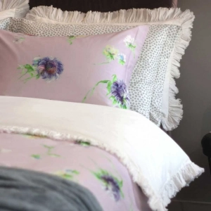 Элитное постельное белье евро Aster Pink от Decoflux