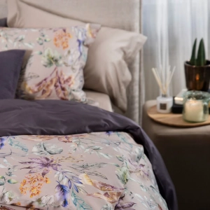 Элитное постельное белье евро 200х200 Flora Costera Almond от Decoflux