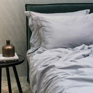 Элитное постельное белье 1,5 спальное Solid Silver Chalk от Decoflux