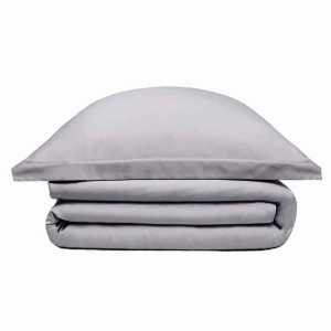 Элитное постельное белье евро 200х200 Solid Silver Chalk от Decoflux