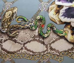 Покрывало NEW SPIDER BEDSPREAD QUILT 003 AZZURRO 270х270 от Roberto Cavalli