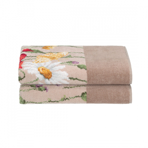 Полотенце шенилловое Daisy Field Beige 144 safari  75х100 от Feiler