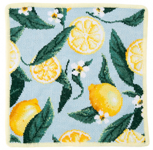 Полотенце шенилловое LEMONS AND LEAVES 103 25х25 от Feiler