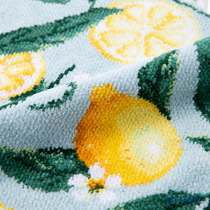 Полотенце шенилловое LEMONS AND LEAVES 103 25х25 от Feiler