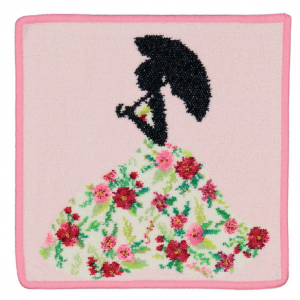 Полотенце шенилловое Miss Flower raspberry 25х25 от Feiler