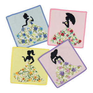 Полотенце шенилловое Miss Flower raspberry 25х25 от Feiler