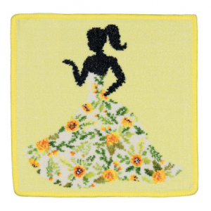 Полотенце шенилловое Miss Flower yellow 25х25 от Feiler