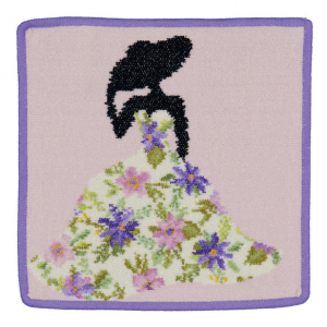 Полотенце шенилловое Miss Flower violet  25х25 от Feiler