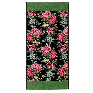 Полотенце шенилловое Peony schwarz 189 75х150 от Feiler