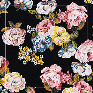 Полотенце шенилловое Rose dream 10 schwarz 50х100 от Feiler