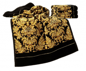 Полотенце шенилловое Sanssouci 10 schwarz 75х150 от Feiler