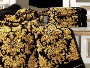 Элитный шенилловый плед Sanssouci 10 schwarz 150х250 от Feiler