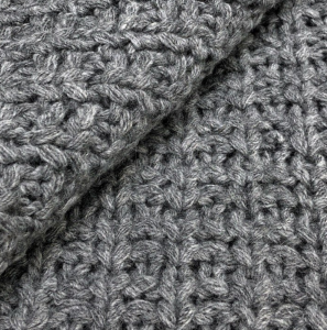 Плед 130х180 Hamam Dimension knitted stone темно-серый