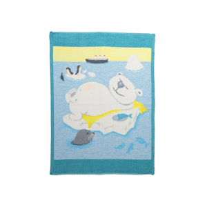 Полотенце шенилловое Bear and friends lazer bear 231 seagreen 37х50 от Feiler