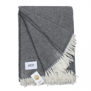 Плед хлопок 145х200 SW-Relax anthrazit 70806-012 от Schoner Wohnen