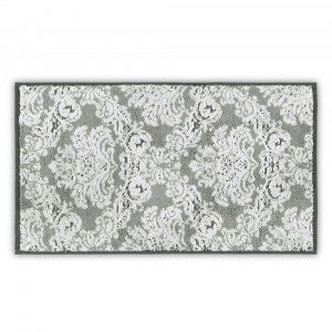 Полотенце махровое 33х33  Casual Avenue Damask Yarn Dyed ivory/carbon (слоновая кость/серый металлик)