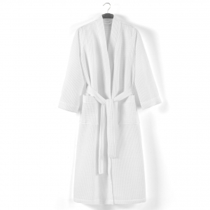 Халат Кимоно Унисекс вафельный банный Mia Waffle white (белый) от Casual Avenue